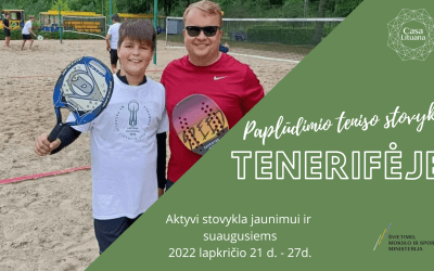 Paplūdimio teniso stovykla jaunimui ir suaugusiems!